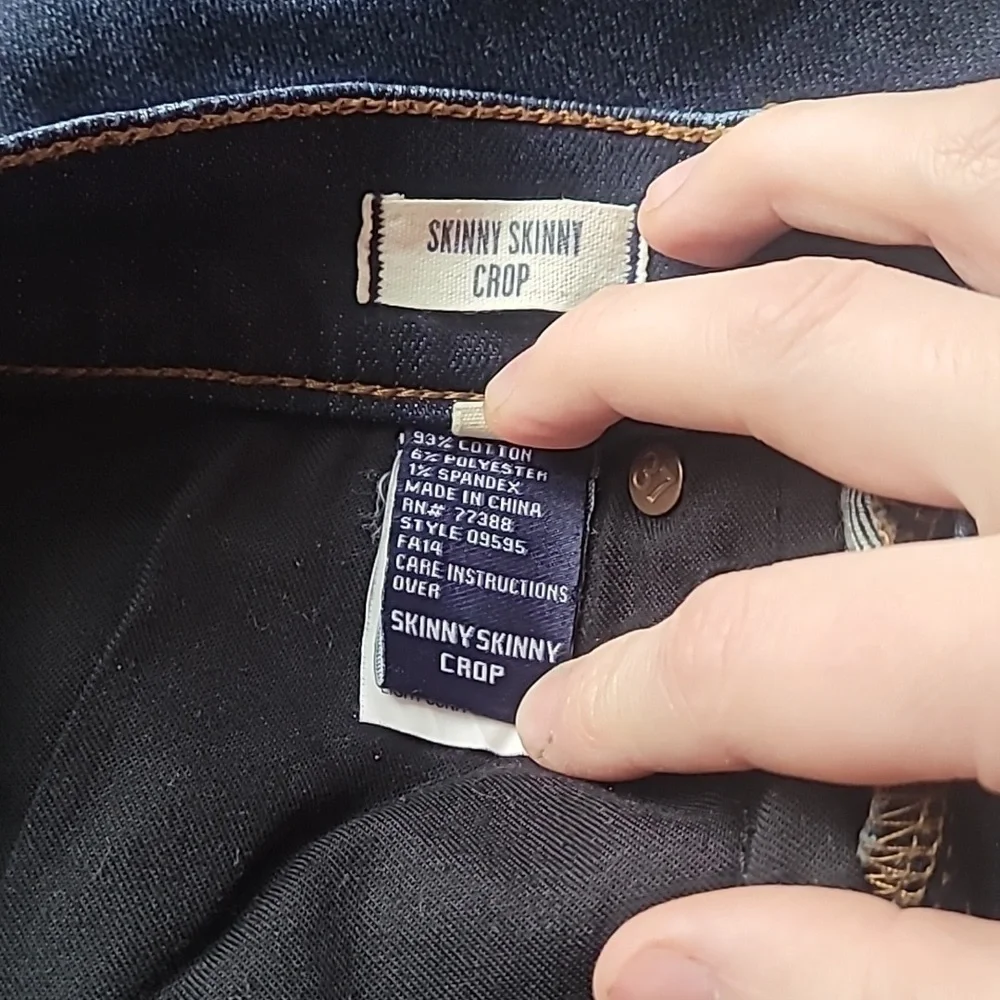Madewell Skinny Skinny Crop Dark Wash Jeans - Picture 7 of 7